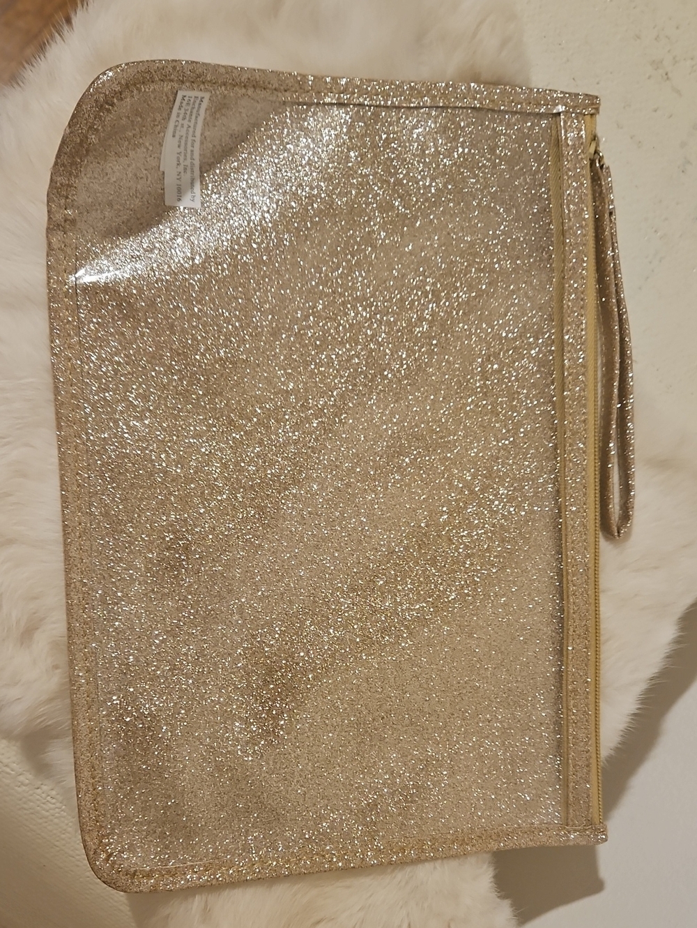Gold Glitter Pouch Clutch - Women Accessory